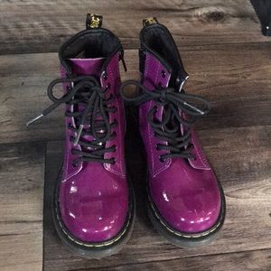 Dr martens purple boots